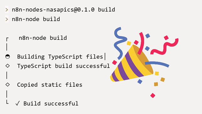 n8n node build successful