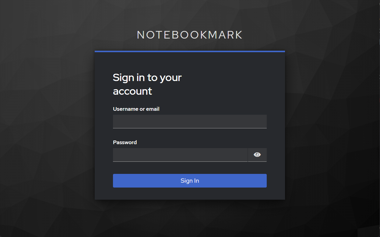 Écran de connexion Keycloak